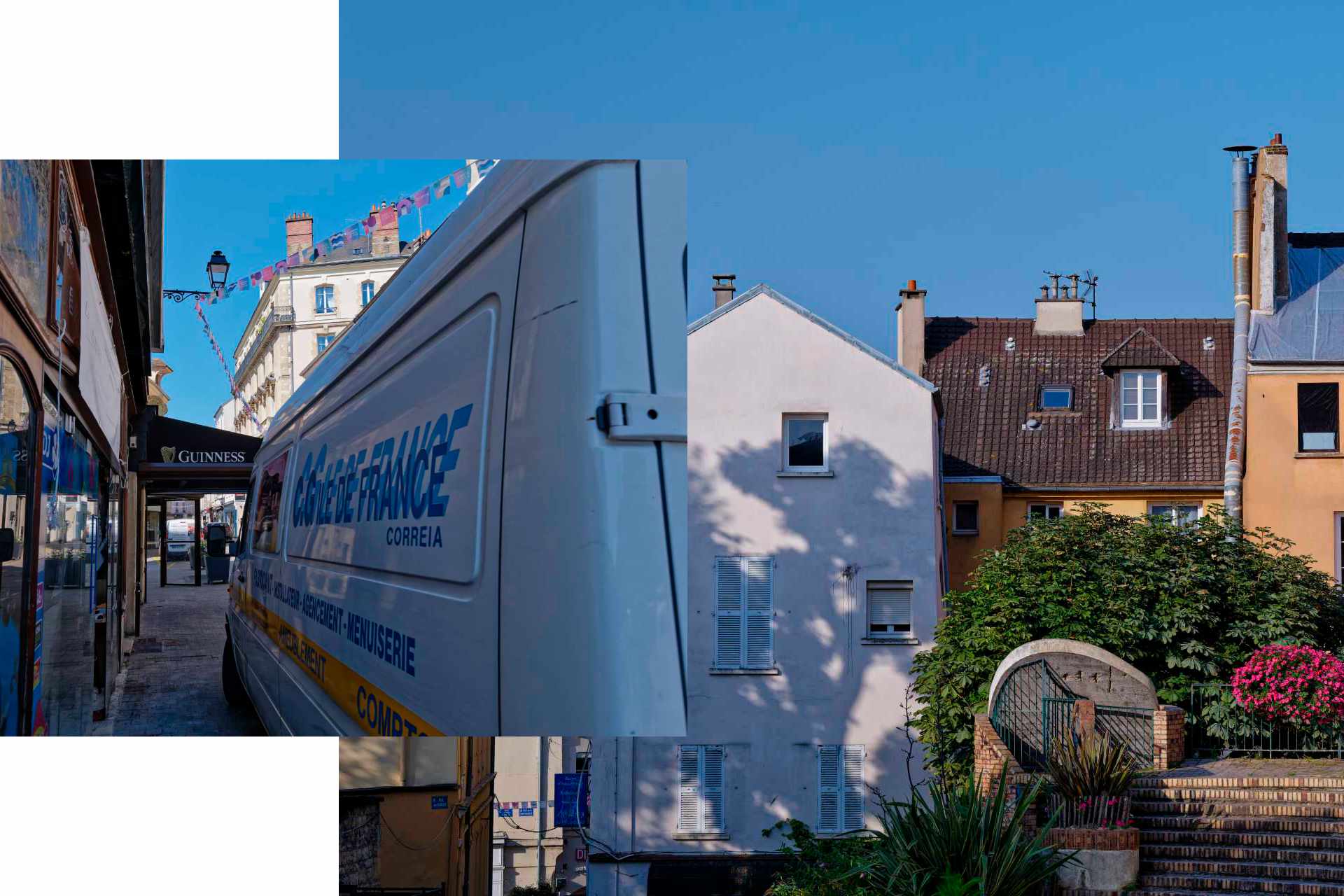Pontoise : trois maisons et vieille rue