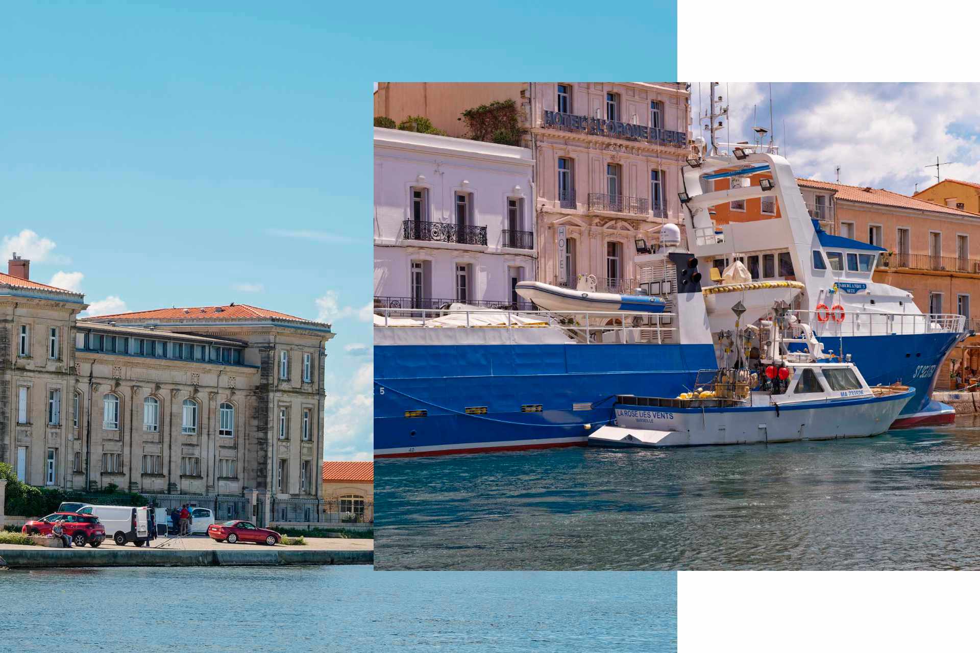 Sète : la Pointe-Longue et thonier senneur